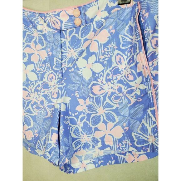 Eddie Bauer Floral Hawaiian Print Swim Active Quick Dry Resort Vacation Shorts - Picture 4 of 10